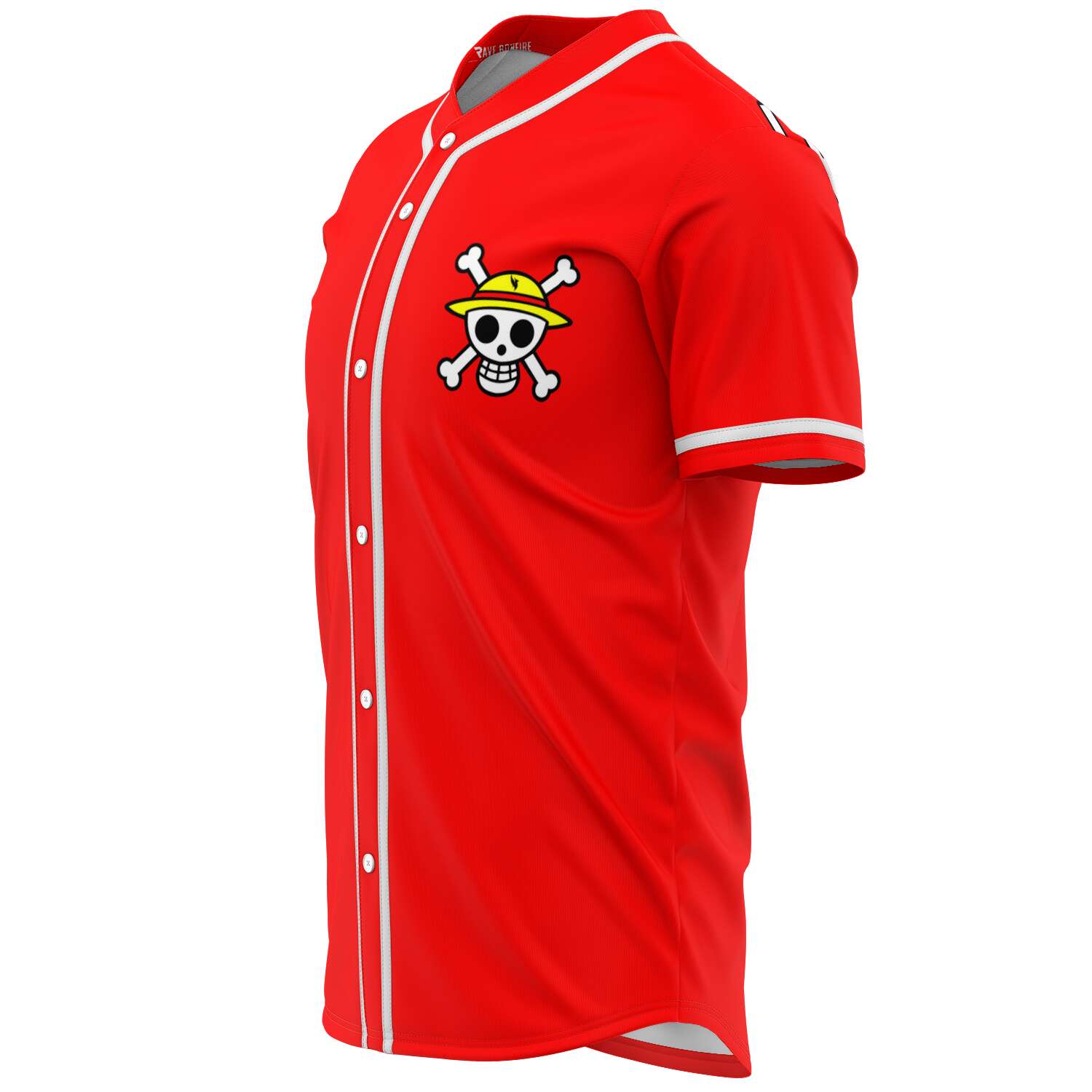 Luffy One Piece Custom Baseball Jersey - Image 3