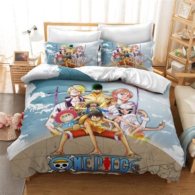 One Piece Straw Hat Team Friends Anime Bedding Set