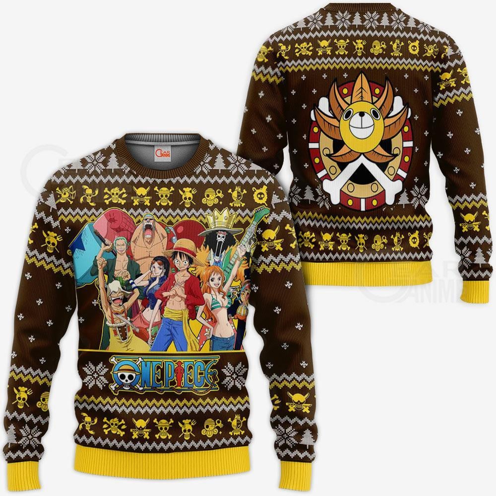 Straw Hat Pirates One Piece Anime Xmas Ugly Christmas Sweater