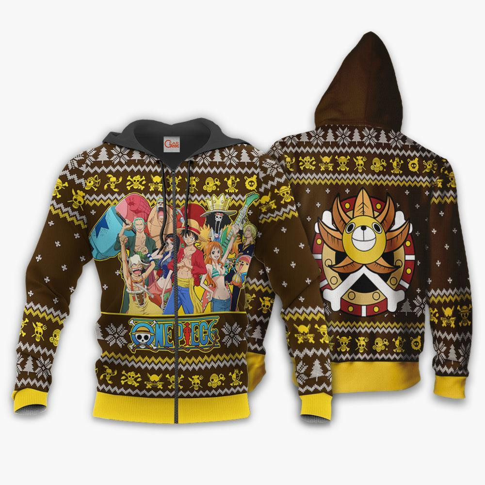 Straw Hat Pirates One Piece Anime Xmas Ugly Christmas Sweater - Image 2