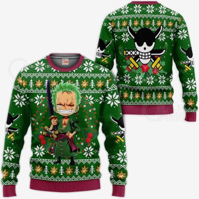 Zoro One Piece Anime Xmas Gift Ugly Christmas Sweater