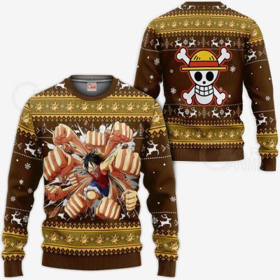 Luffy Gomu One Piece Anime Ugly Christmas Sweater