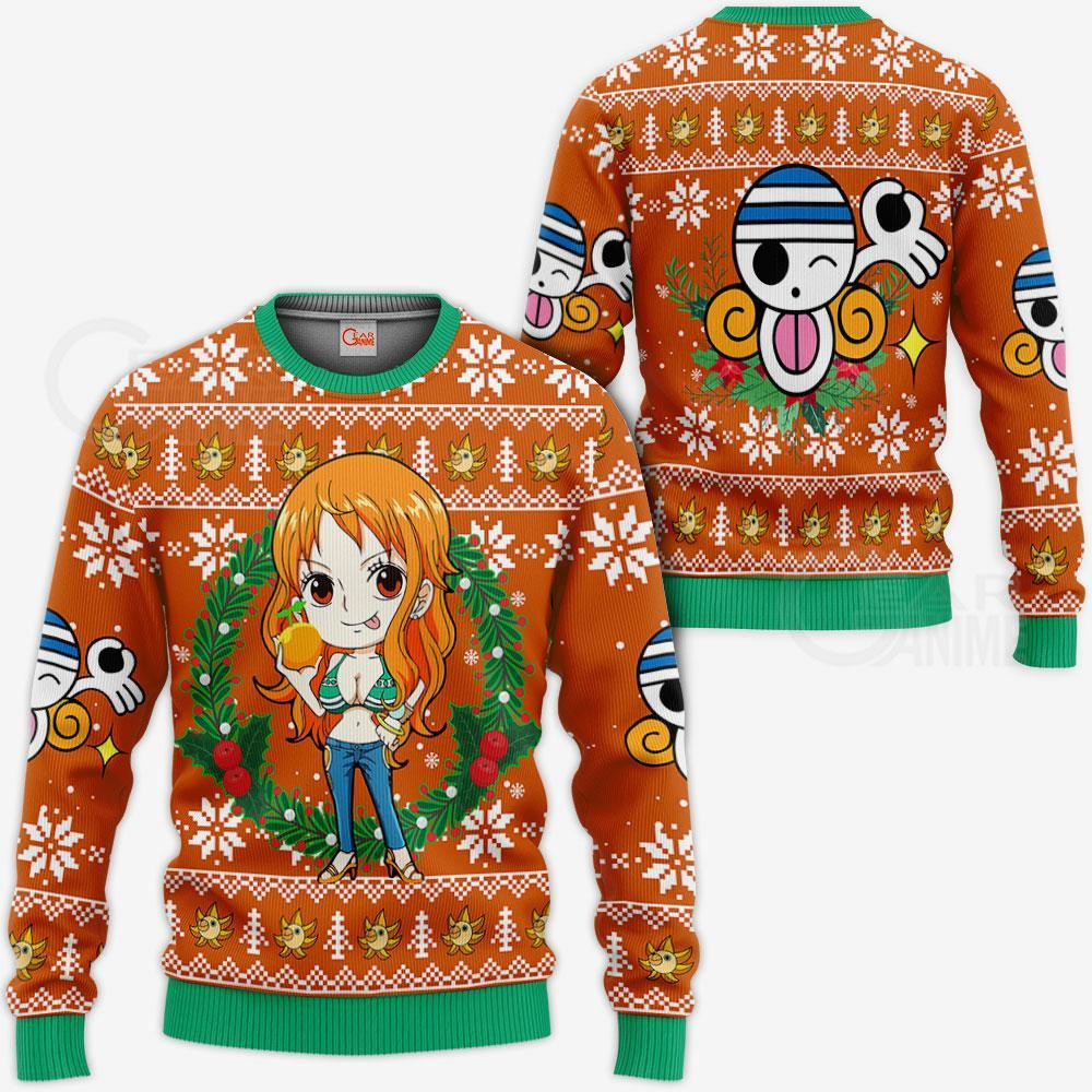 Nami One Piece Anime Xmas Ugly Christmas Sweater