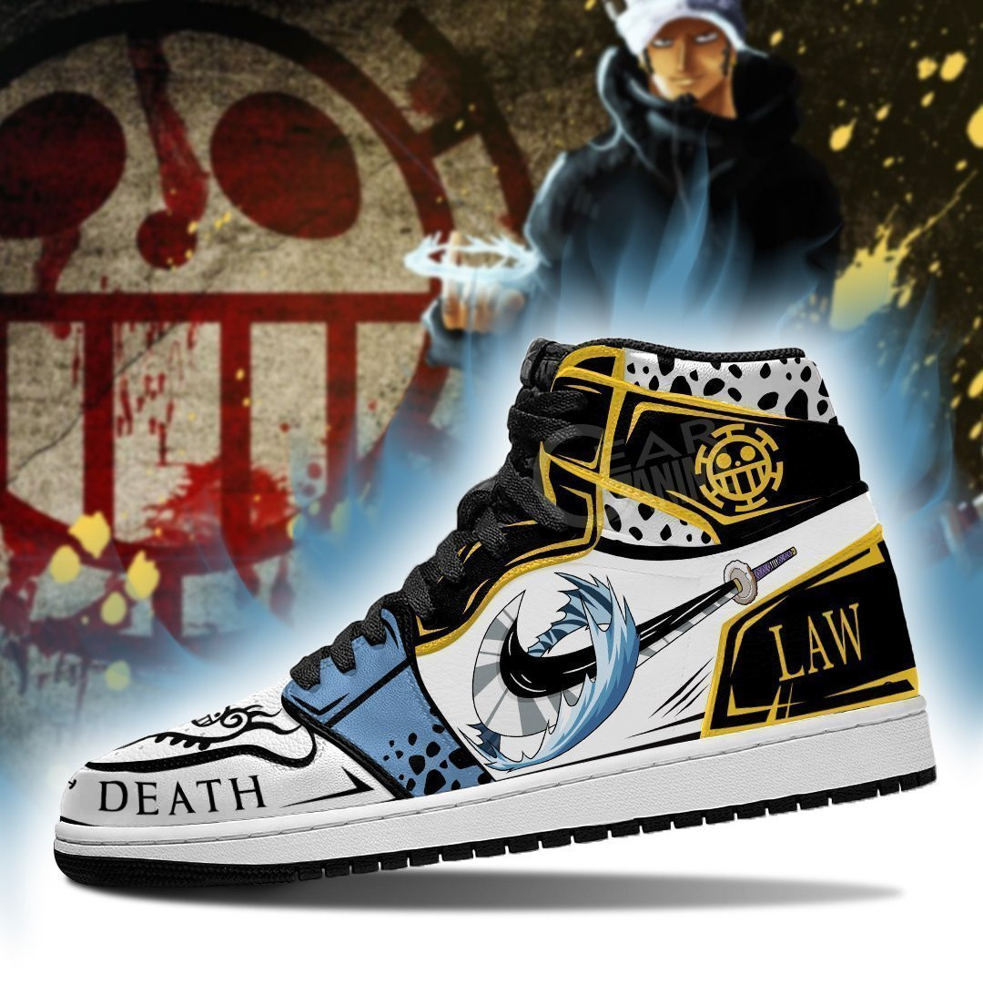 Trafalgar D. Water Law J1s Sneakers Custom Cursed Sword - Image 3