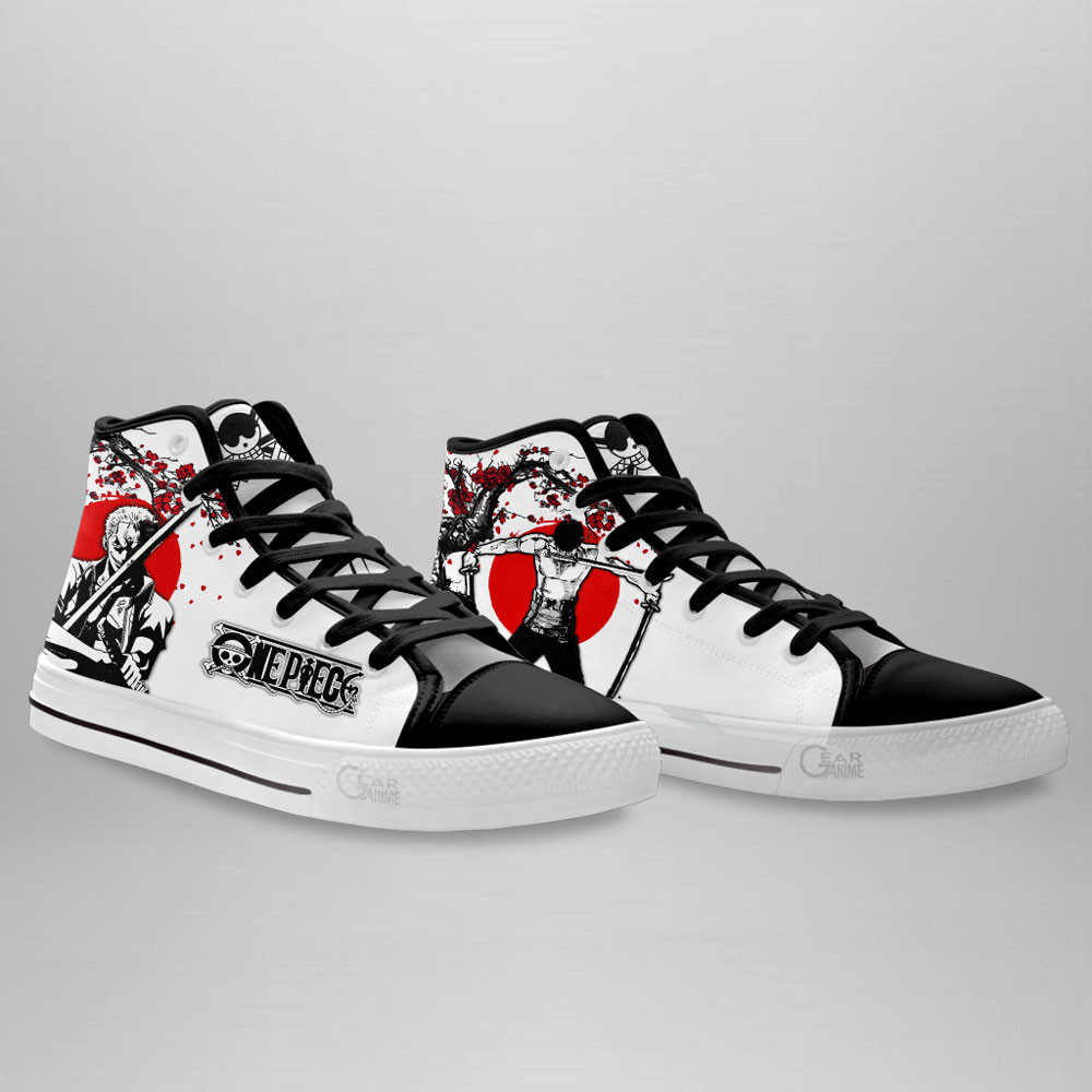 Zoro High Top Shoes One Piece Sneakers - Image 3