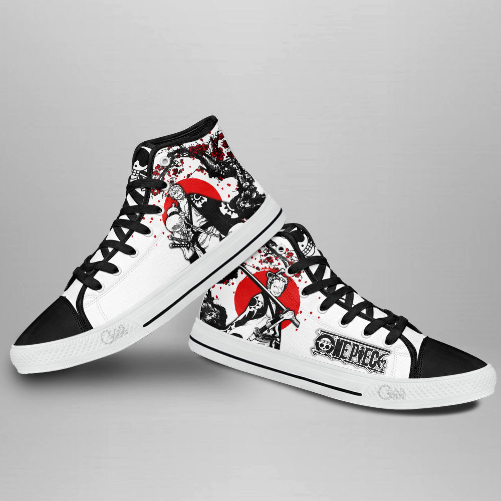Zoro Wano Arc High Top Shoes Anime One Piece Sneakers - Image 4