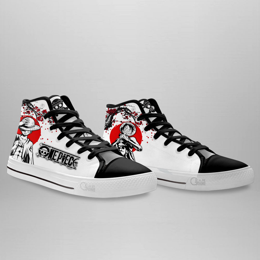 Luffy High Top Shoes One Piece Sneakers - Image 3