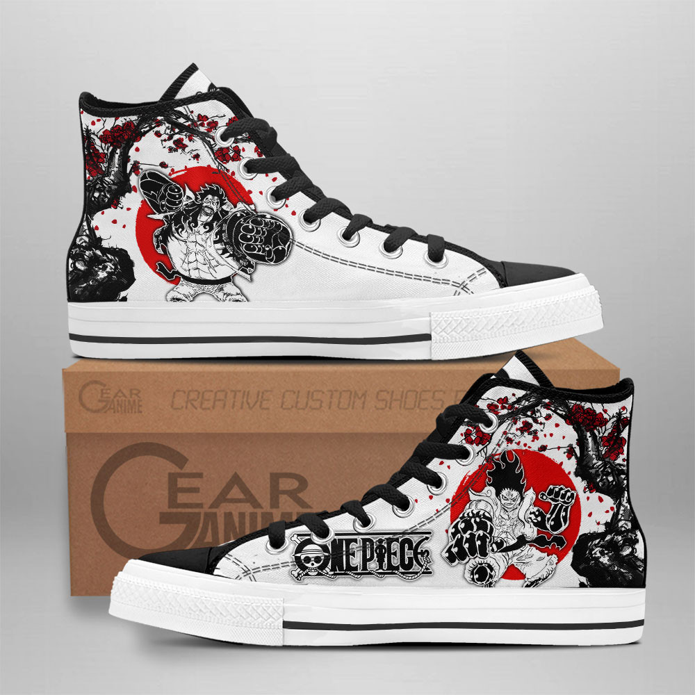 Luffy Gear 4 High Top Shoes Anime One Piece Sneakers