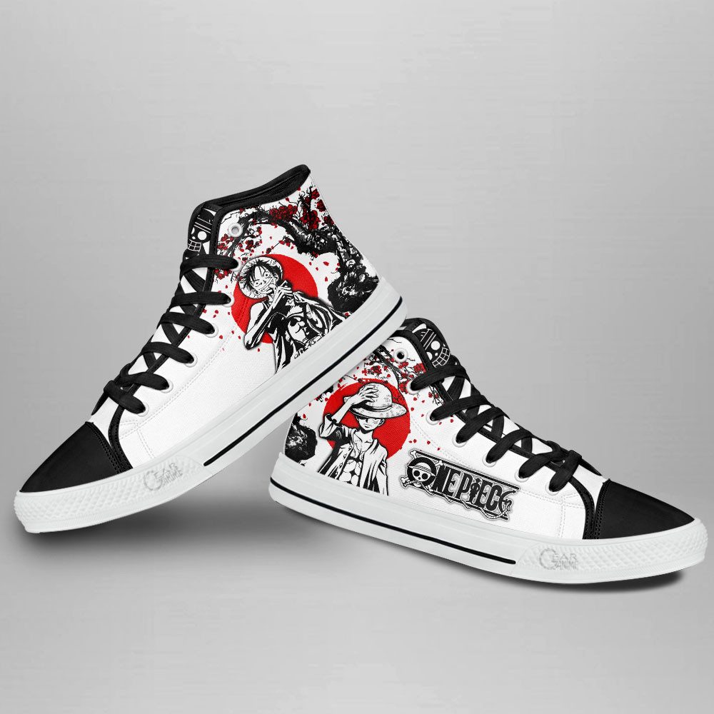 Luffy High Top Shoes One Piece Sneakers - Image 4