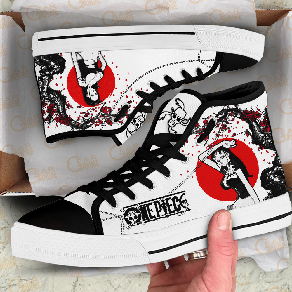 Nico Robin High Top Shoes One Piece Sneakers - Image 2