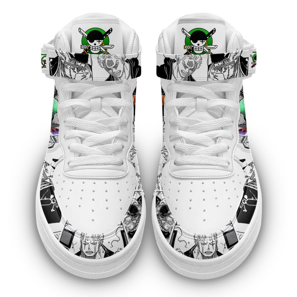 Roronoa Zoro Sneakers Air Mid One Piece - Image 2