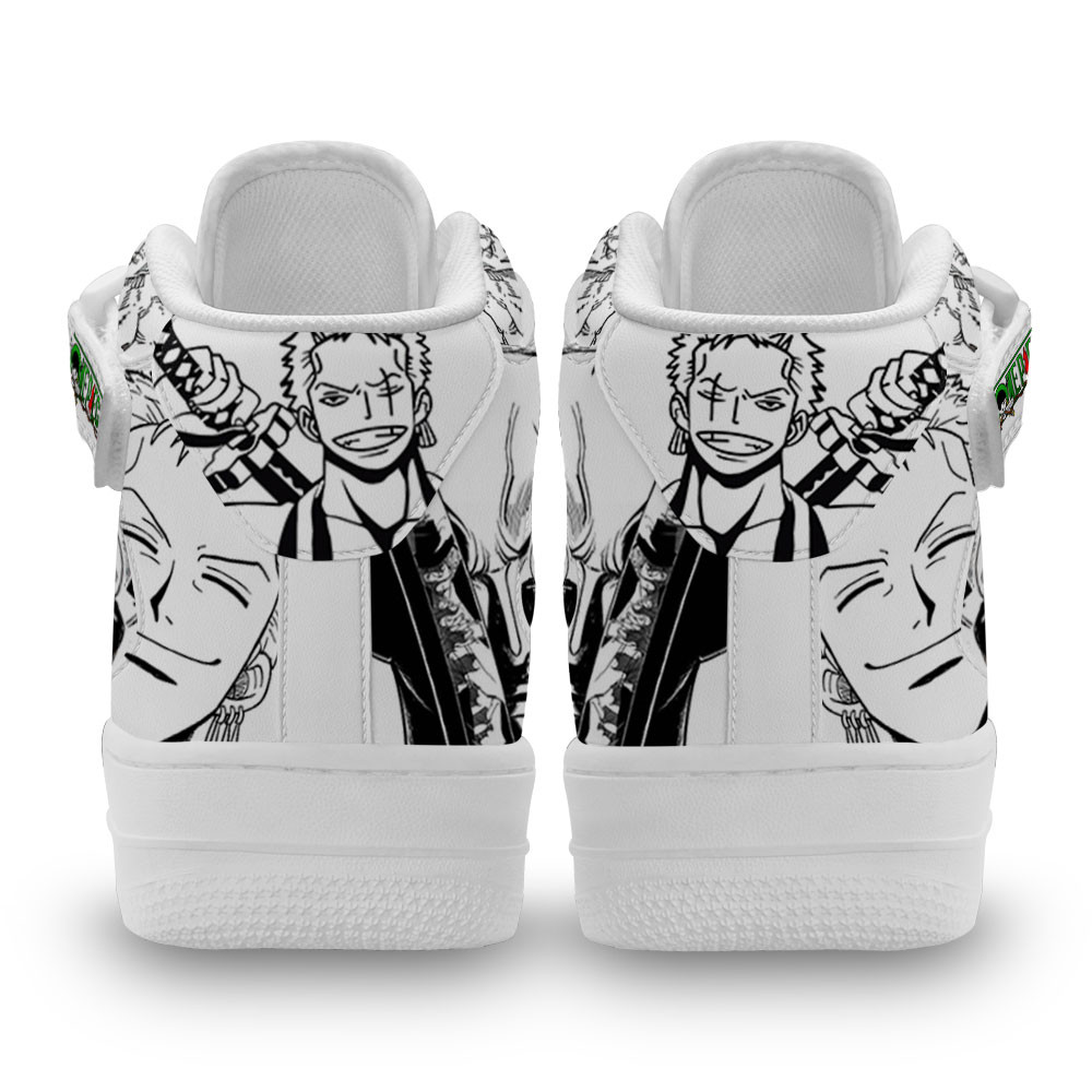 Roronoa Zoro Sneakers Air Mid One Piece - Image 3