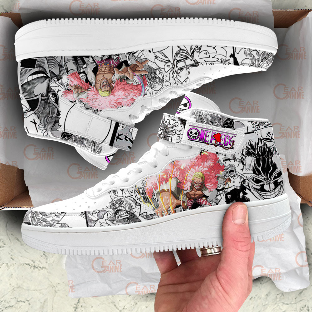 Doflamingo Sneakers Air Mid One Piece - Image 4