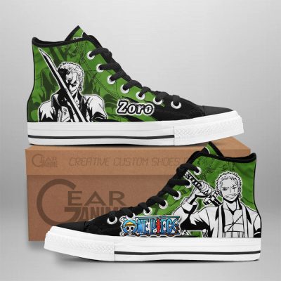 Roronoa Zoro High Top Shoes One Piece