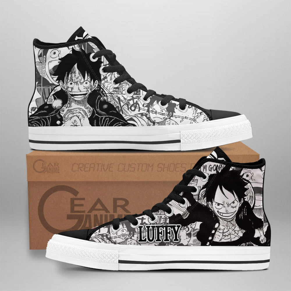Monkey D. Luffy High Top Shoes One Piece