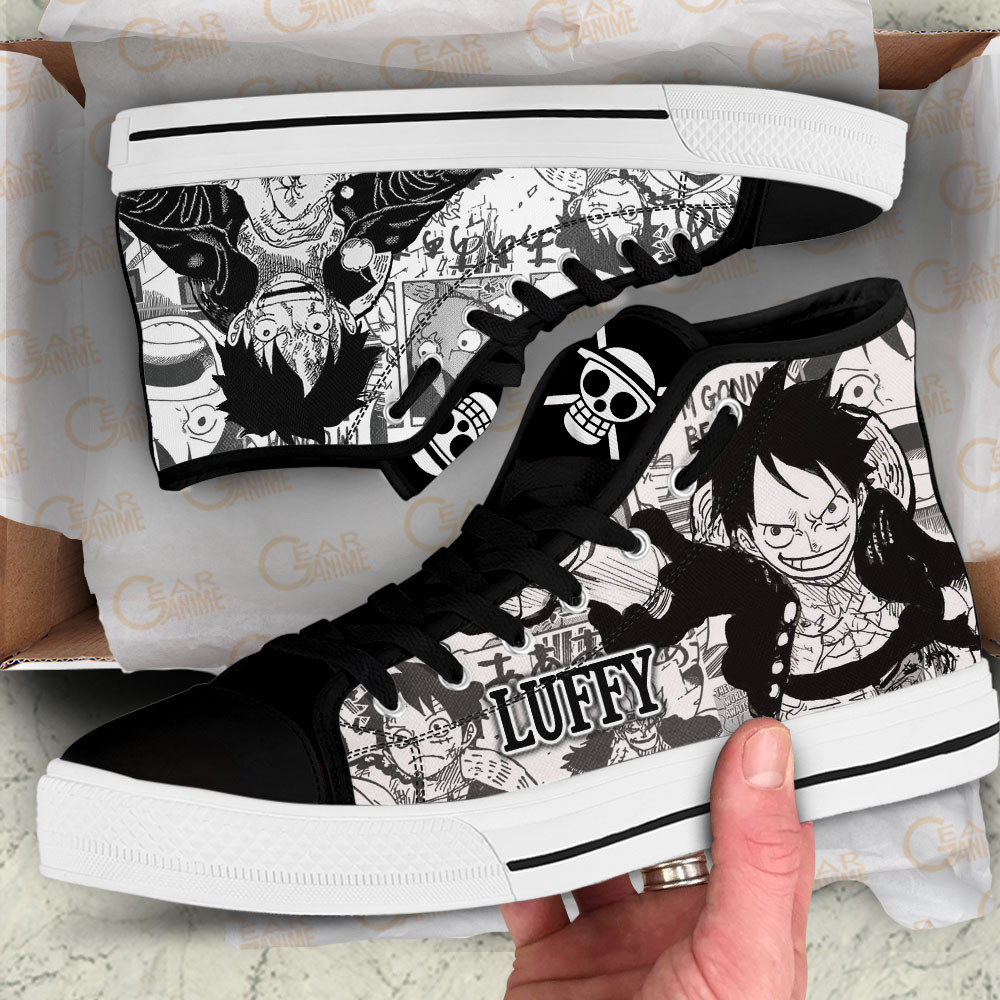 Monkey D. Luffy High Top Shoes One Piece - Image 2