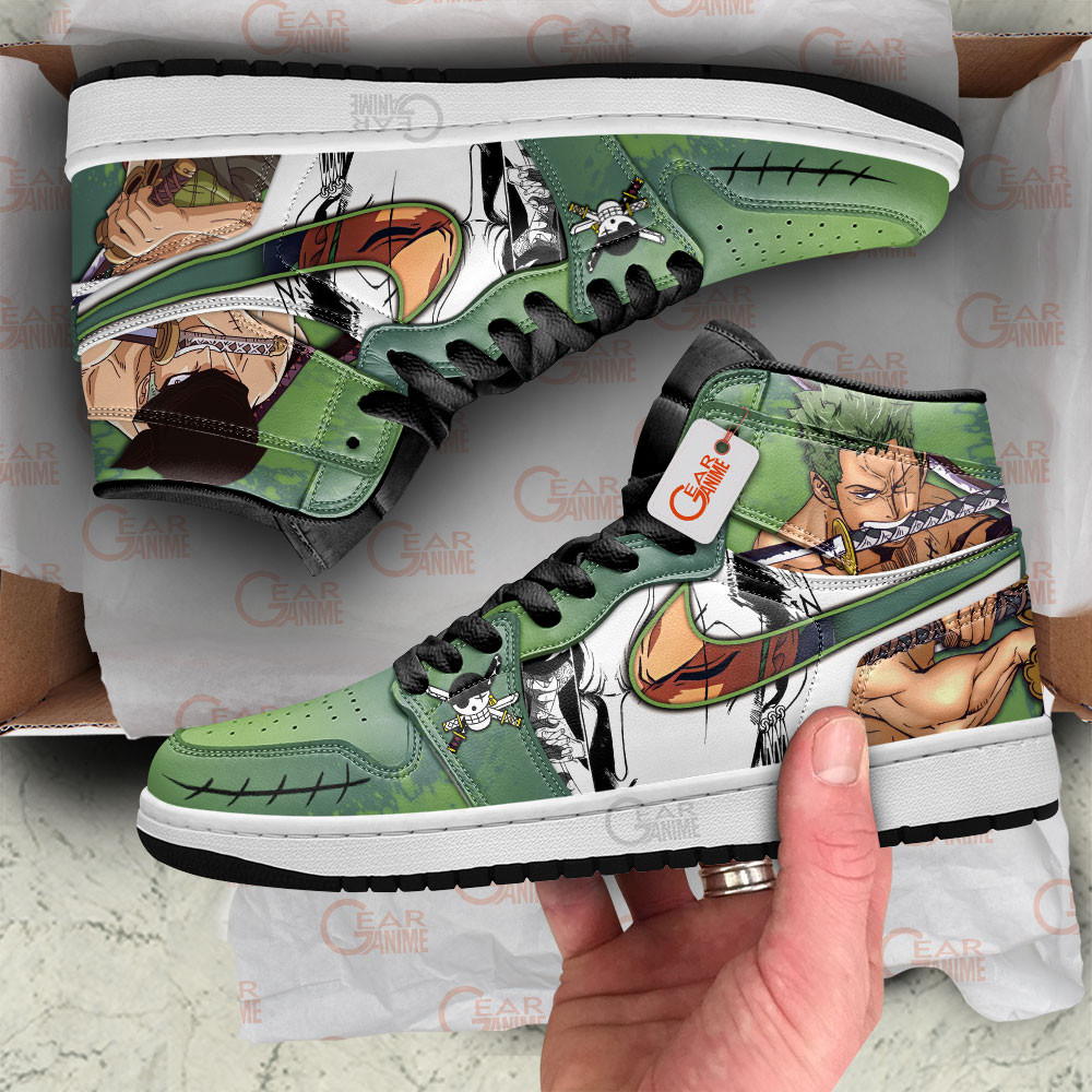 Roronoa Zoro Anime Shoes Custom Sneakers - Image 3