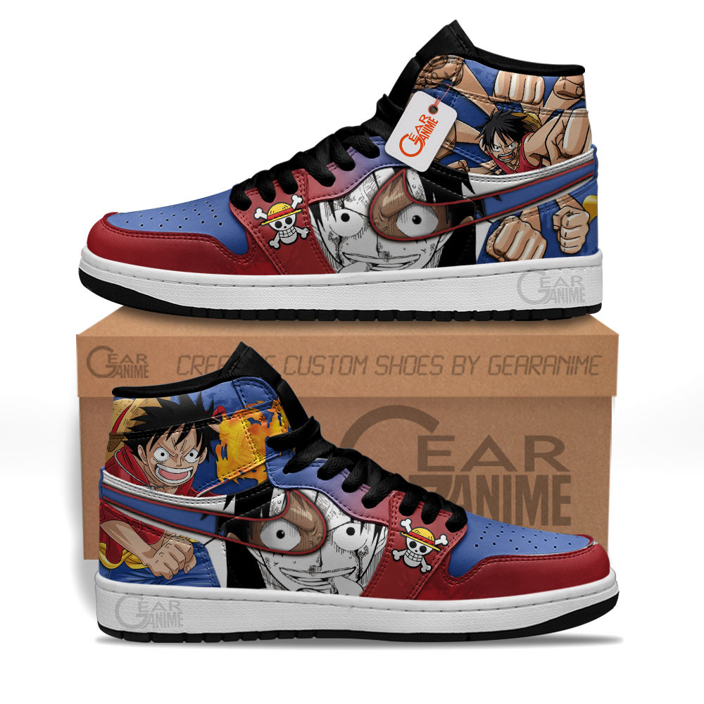 Luffy Anime Shoes Custom Sneakers - Image 2