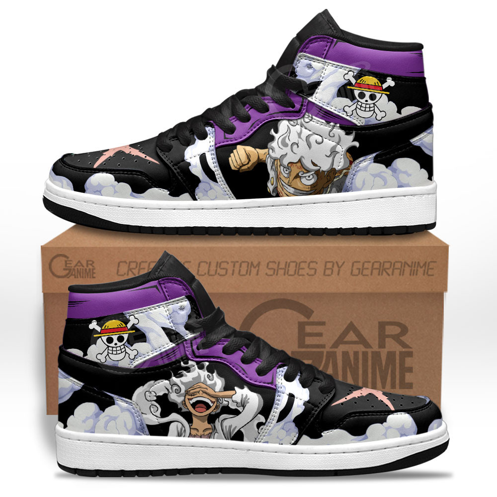 Monkey D Luffy Gear 5 Nika AJ1 Sneakers - Image 2