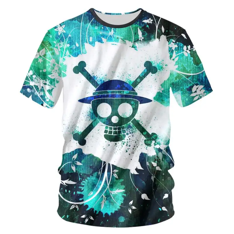 2023 Summer Top T shirt Unisex CJLM Cool Print 3D Skeleton T shirt Men s Fun 1 - One Piece EU Store
