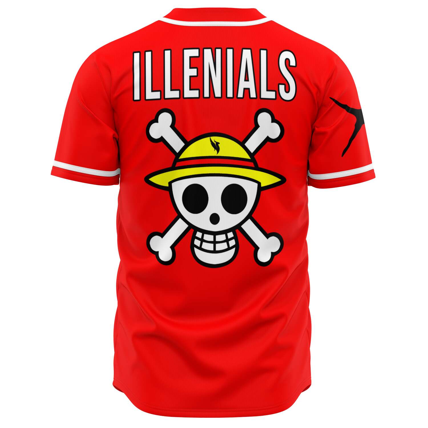 Luffy One Piece Custom Baseball Jersey - Image 2