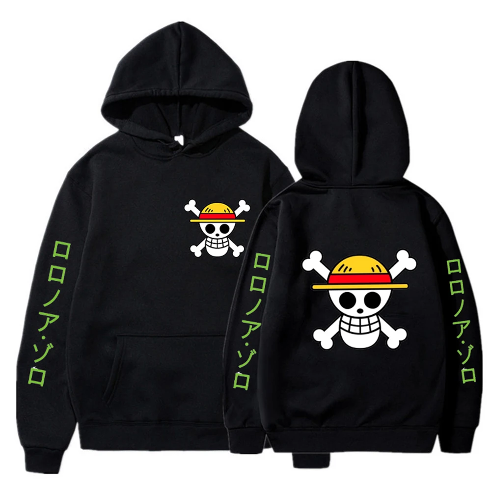 Anime Hoodie Graphic Luffy Hoodies Spring and Autumn Long Sleeve Sweatshirts Streetwear Y2k Sweatshirt Casual Loose 28 - One Piece EU Store