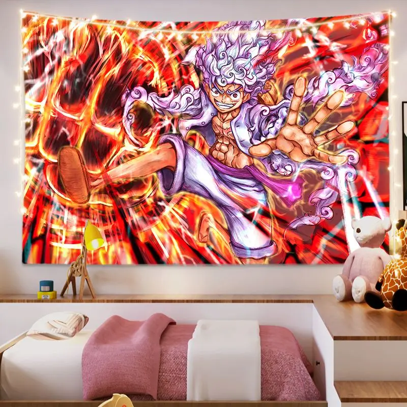 Luffy One Piece Colorful Tapestry