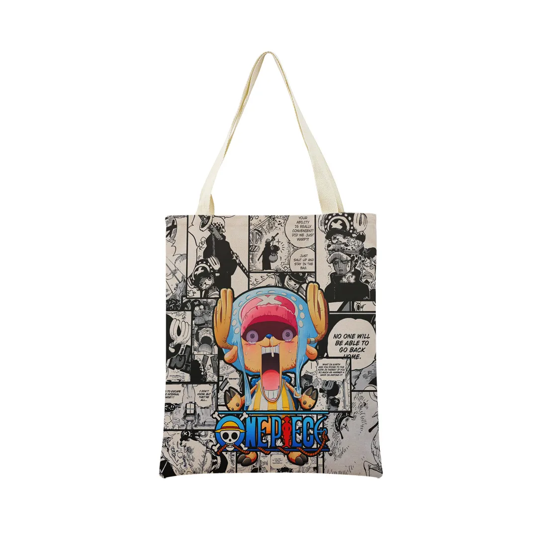 Anime One Piece Pattern Market Eco Shopping Bag Double Side Print Design Foldable Women Handbag Portable 25 - One Piece EU Store