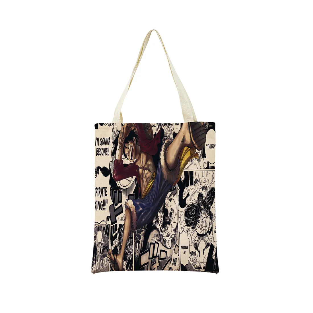 One Piece Art Print Funny Luffy Tote Bag