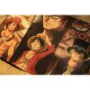 Anime One Piece Three Brothers White Beard Red Hair Dragon Kraft paper vintage poster bar cafe 5 - One Piece EU Store