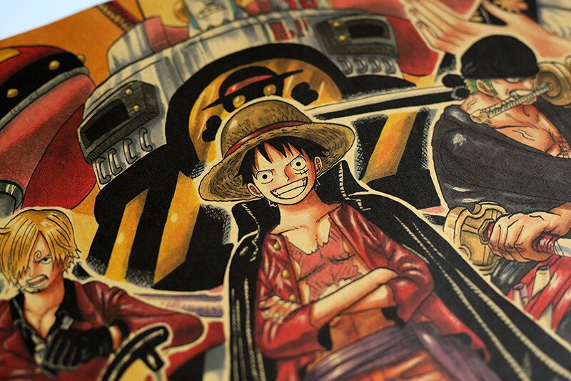 One Piece Character Vintage Kraft Paper Poster - Image 4