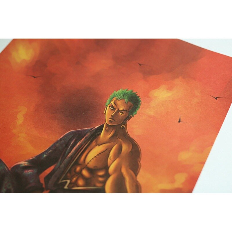 One Piece Zoro Retro Poster - Image 3