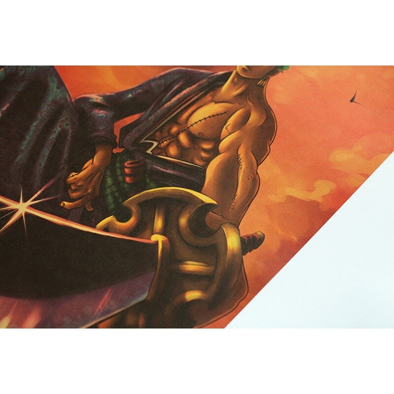 One Piece Zoro Retro Poster - Image 5
