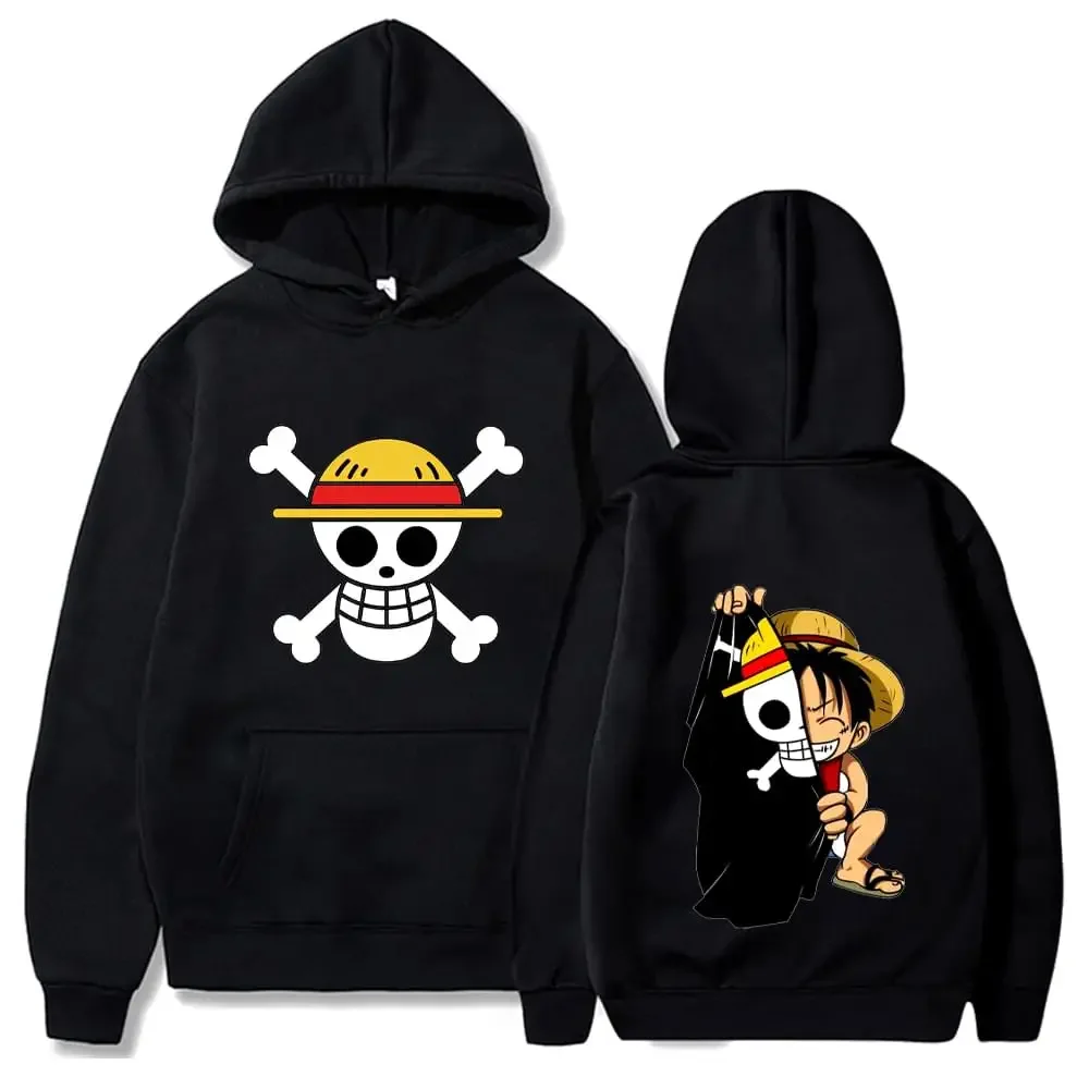 Anime Sweatshirts Luffy Roronoa Zoro Manga Hoodies Men Women Harajuku Casual Pullover Oversized Fleece Tops Y2K 7 - One Piece EU Store