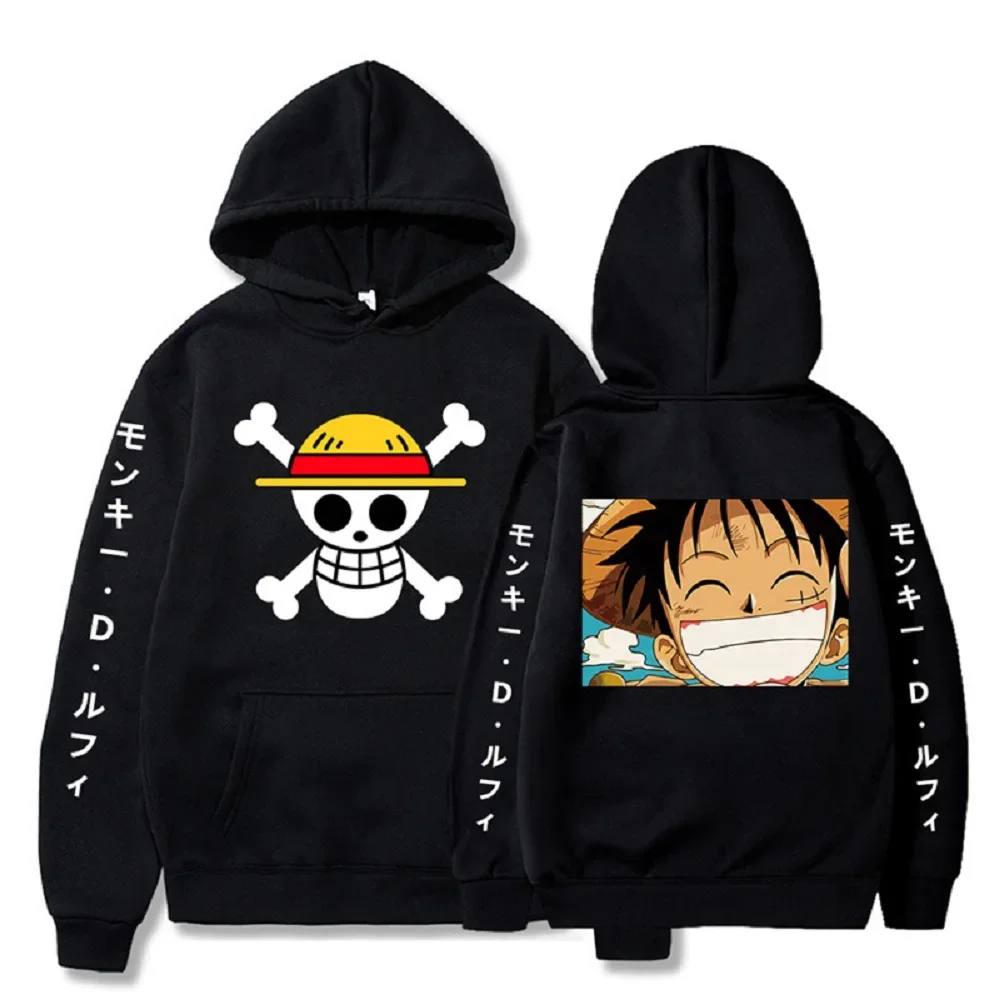 Anime Sweatshirts Luffy Roronoa Zoro Manga Hoodies Men Women Harajuku Casual Pullover Oversized Fleece Tops Y2K 9 - One Piece EU Store