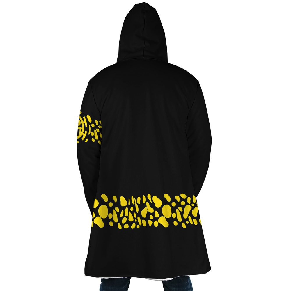 Black Trafalgar Law One Piece Dream Cloak Coat - Image 6