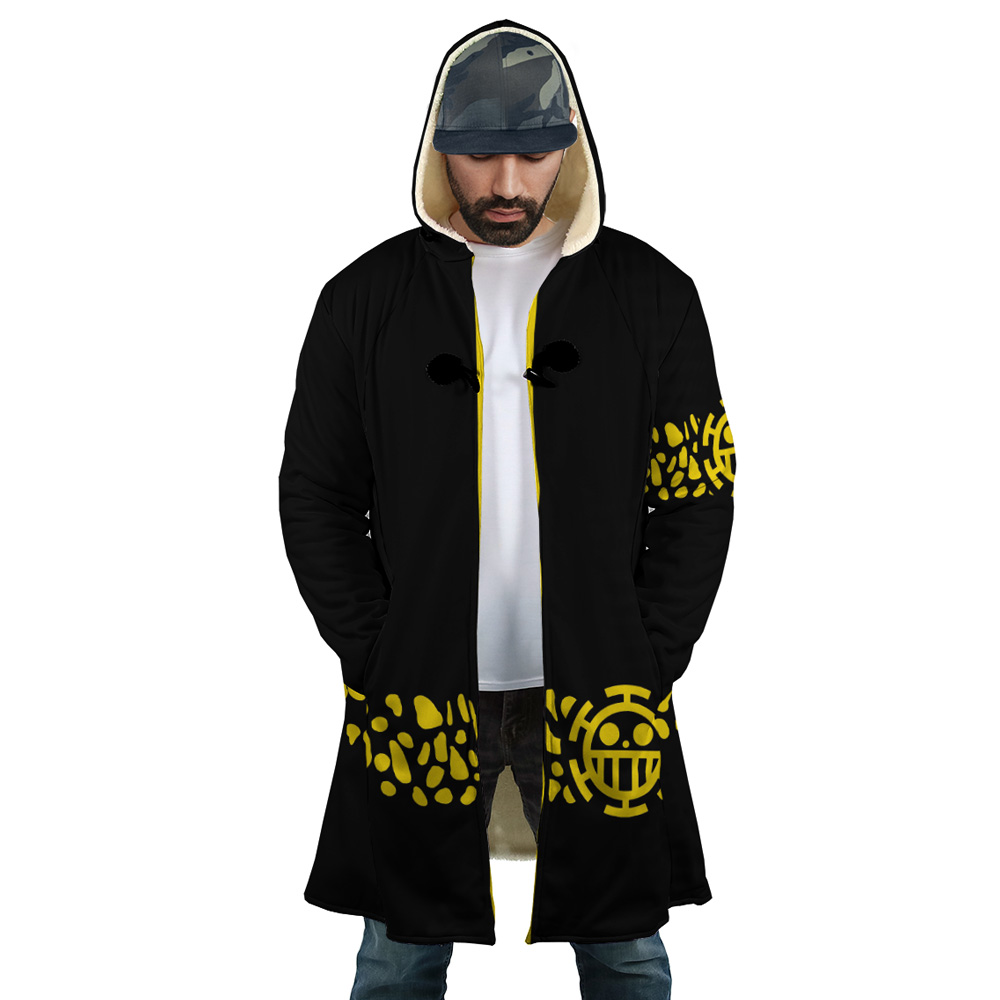 Black Trafalgar Law One Piece Dream Cloak Coat - Image 5