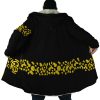 Black Trafalgar Law One Piece AOP Hooded Cloak Coat NO HOOD Mockup - One Piece EU Store