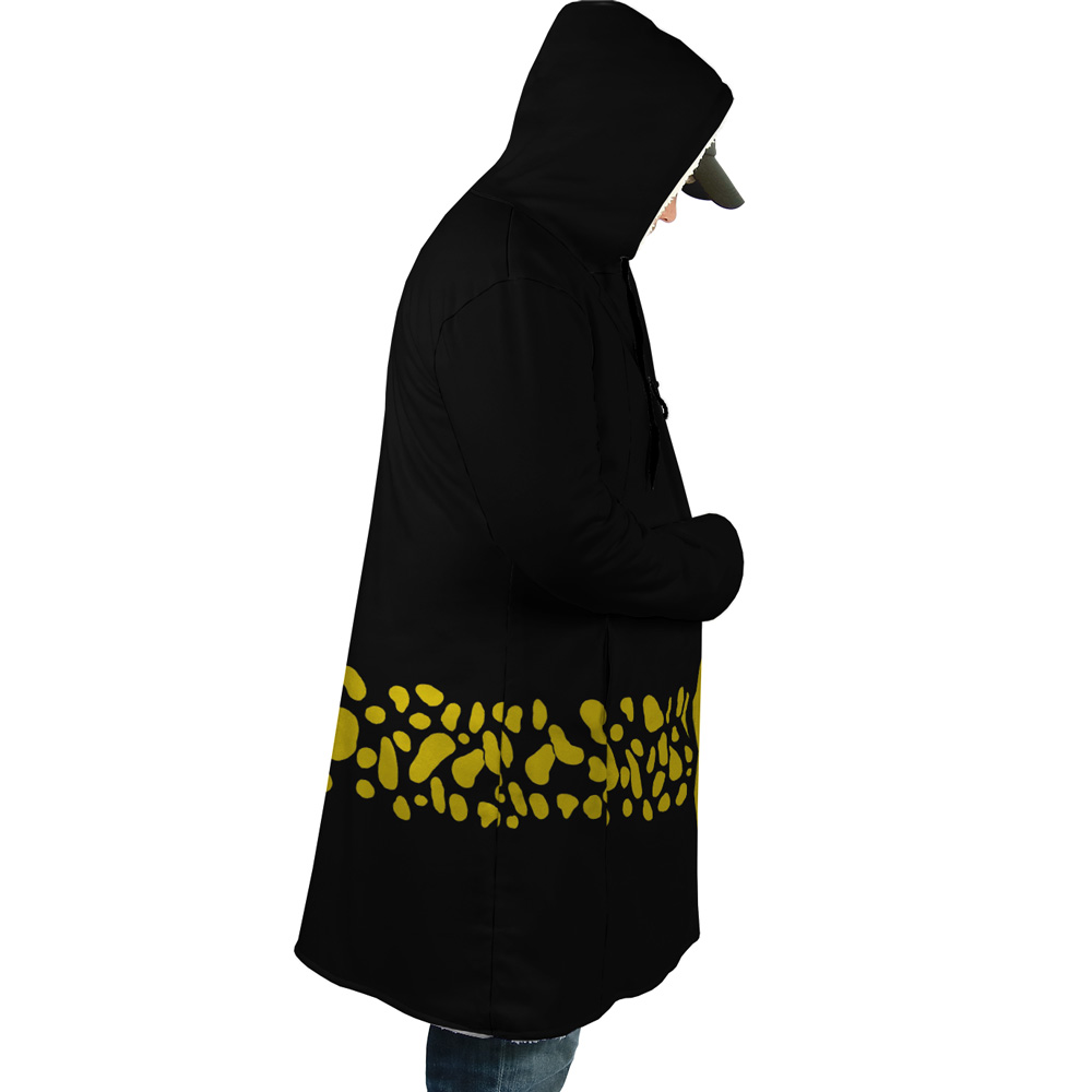Black Trafalgar Law One Piece Dream Cloak Coat - Image 3