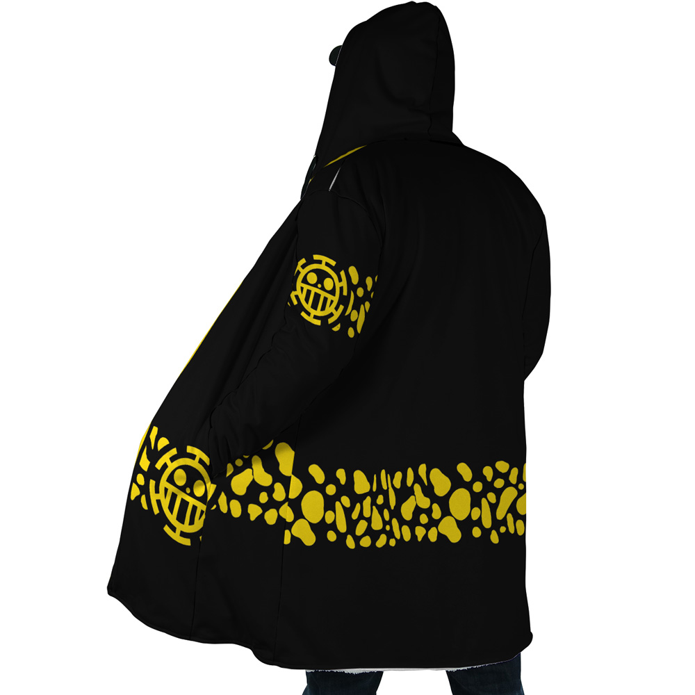Black Trafalgar Law One Piece Dream Cloak Coat - Image 2