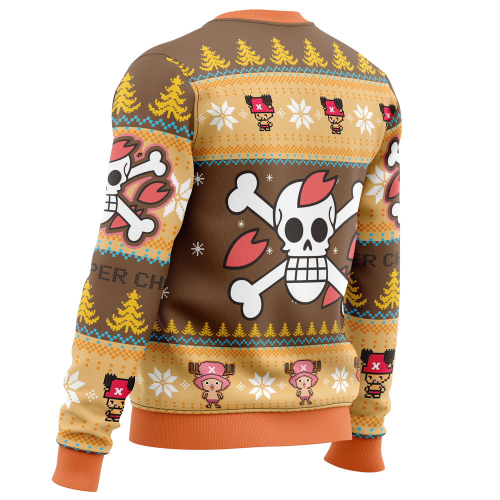 Christmas Tony Chopper One Piece Ugly Christmas Sweater - Image 3