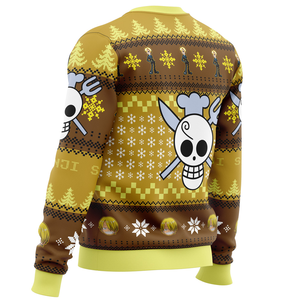 Christmas Sanji One Piece Ugly Christmas Sweater - Image 3