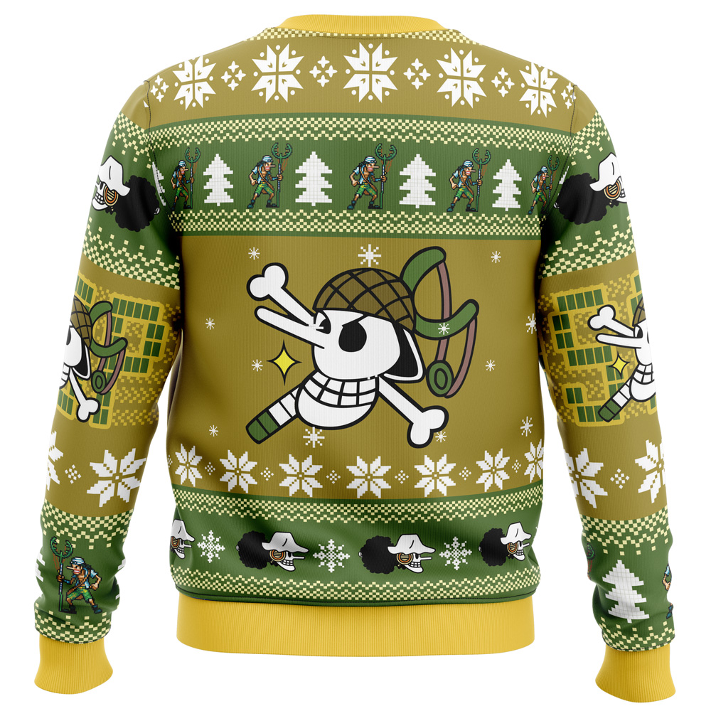 Christmas Usopp One Piece Ugly Christmas Sweater - Image 4