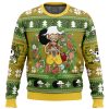 Christmas Usopp One Piece men sweatshirt FRONT mockup - One Piece EU Store