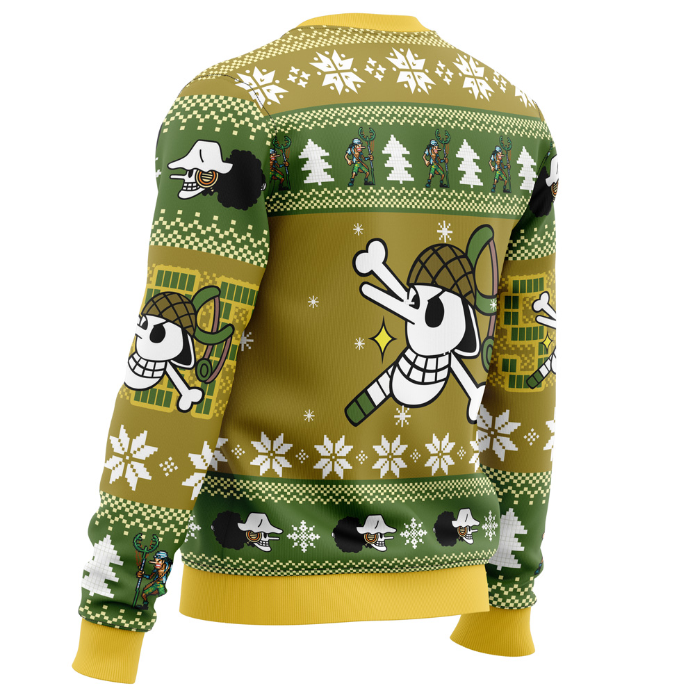Christmas Usopp One Piece Ugly Christmas Sweater - Image 3