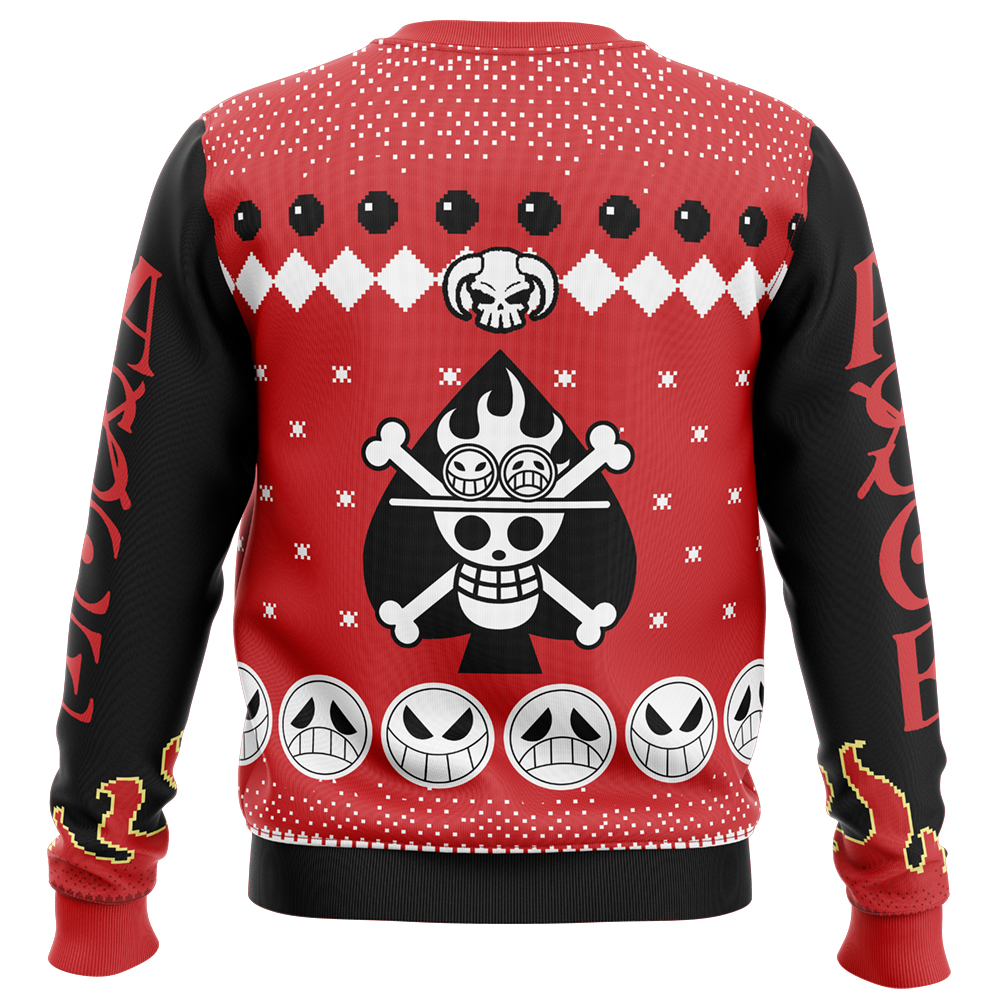 Fire Fist Ace Portgas D. Ace One Piece Ugly Christmas Sweater - Image 2