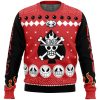 Fire Fist Ace Portgas D. Ace One Piece Ugly Christmas Sweater FRONT mockup - One Piece EU Store