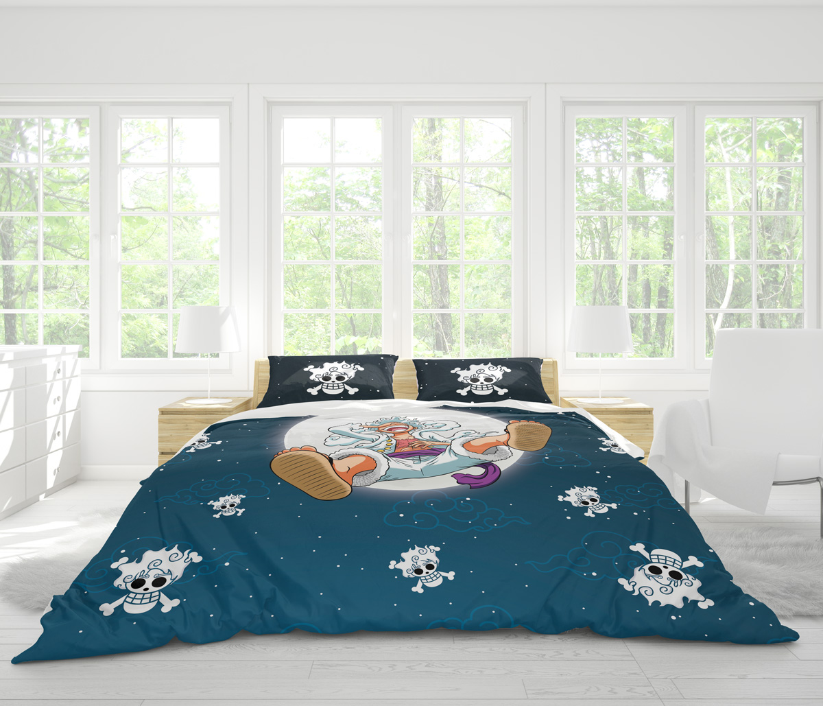 Gear 5 Luffy v2 One Piece Bedding Set - Image 4