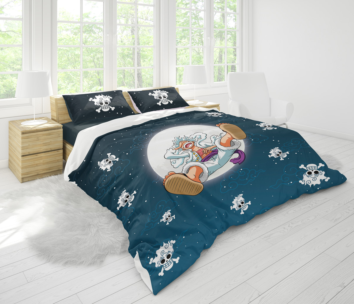 Gear 5 Luffy v2 One Piece Bedding Set - Image 3