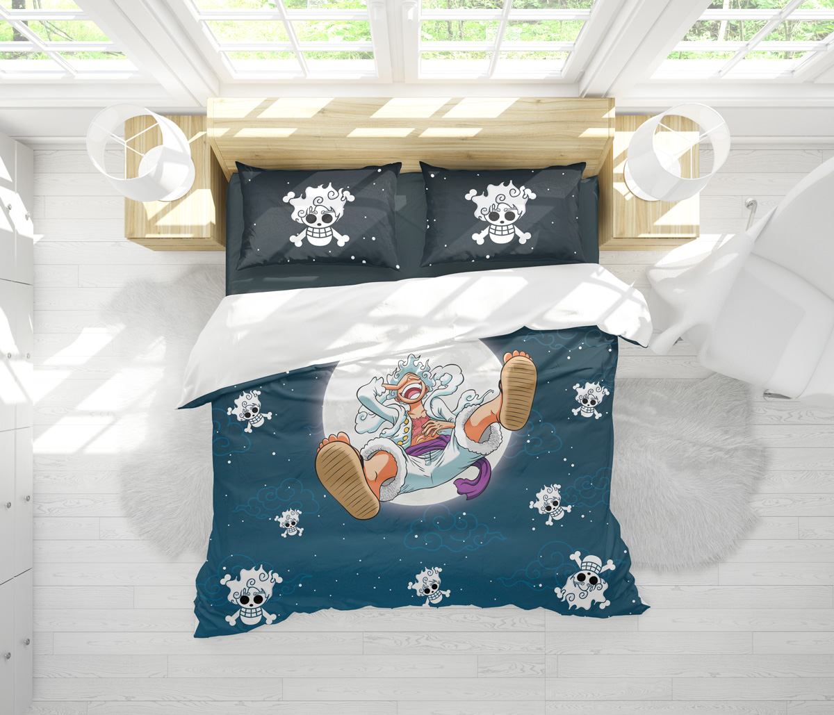 Gear 5 Luffy v2 One Piece Bedding Set - Image 2